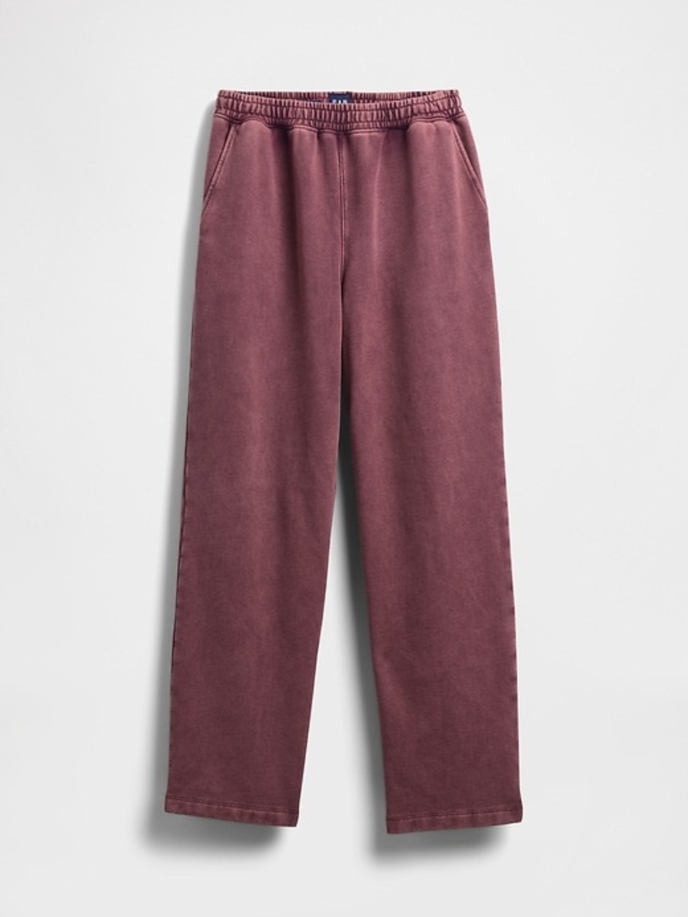 Gap Heavyweight Fleece Baggy Sweatpants burgundy